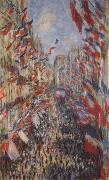 Claude Monet The Rue Montorgueil,3oth of June 1878 oil painting reproduction